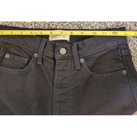 Universal Thread Size 2 Highest Straight Jeans Black Denim Button Fly - Picture 7 of 7